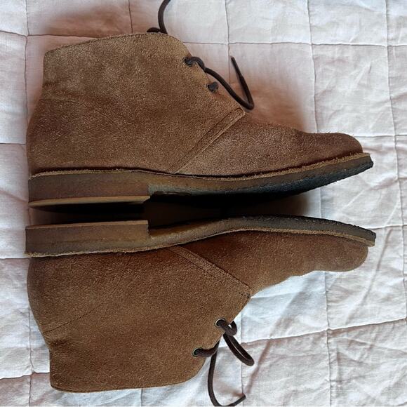 UGG Tan Suede Lace Up Boots - Mens 7 - Picture 5 of 9